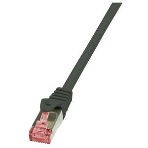 Cablu S/FTP LOGILINK Cat6, LSZH, cupru, 7.5 m, negru, AWG27, dublu ecranat CQ2083S imagine