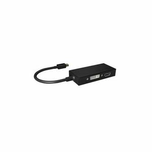 Adaptor , RaidSonic , IcyBox mini DisplayPort -> HDMI/DVI D/VGA 3 in 1, negru imagine