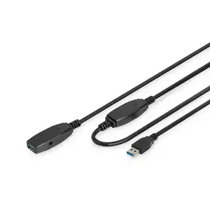 Cablu prelungitor activ USB 3.0 tata-mama 15 metri imagine