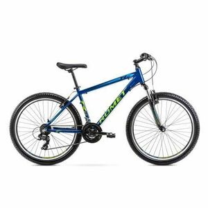 Bicicleta de munte pentru barbati Romet Rambler R6.0 Albastru/Lime 2022 Marime M/17 imagine