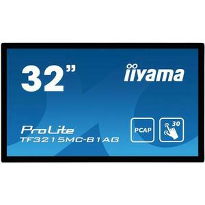 Monitor AMVA3 LED tactil iiyama ProLite 31.5inch TF3215MC-B1AG, Full HD (1920 x 1080), VGA, HDMI, Touchscreen (Negru) imagine