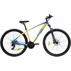 Bicicleta MTB Pegas Drumet, cadru aluminiu, marime M, 24 viteze, manete schimbator Shimano, frane disc fata/spate, roti 29 inch, Nisip imagine