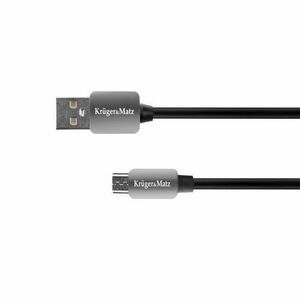 Cablu USB - Micro USB 1.8 m Kruger&Matz, gri, KM0331 imagine