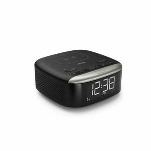 Radio cu ceas Philips TAR7606/10, Bluetooth v.5, FM, incarcare wireless, afisaj LCD, alarma dubla, snooze, 20 posturi presetate, negru imagine