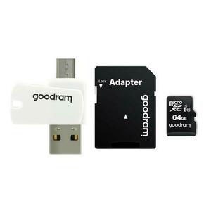 Card de memorie GoodRam All In One microSDHC, 64GB, Class 10 + adaptor SD + card reader USB imagine