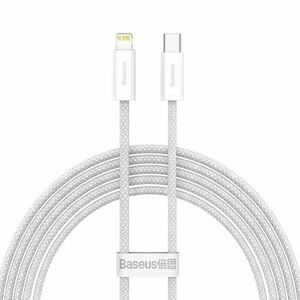 Cablu de date Baseus Dynamic, USB-C - Lightning, 20W, 2 m (Alb) imagine