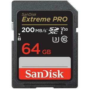 Card de memorie SanDisk Extreme Pro SDXC, 64GB, UHS-I U3, Clasa 10, V30 imagine