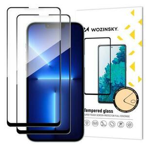 Set 2 bucati folie de protectie Wozinsky Tempered Glass pentru iPhone 13 Pro Max (Negru/Transparent) imagine