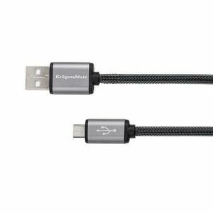 Cablu USB TATA - micro USB TATA OTG 0.2 M Kruger&Matz imagine