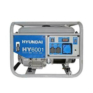 Generator Curent Electric Hyundai HY6001, 6kW, 230 V (Argintiu) imagine