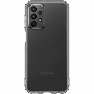 Husa de protectie Samsung Soft Clear Cover pentru Samsung Galaxy A23 5G, Negru/Transparent imagine