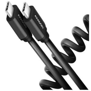 Cablu de date Axagon Twister, USB-C la USB-C, 0.6m, 3A (Negru) imagine