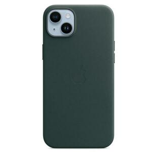 Protectie Spate Apple Leather pentru Apple iPhone 14 Plus, Magsafe (Verde) imagine