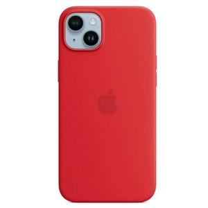 Protectie Spate Apple Silicone pentru Apple iPhone 14 Plus, Magsafe (Rosu) imagine