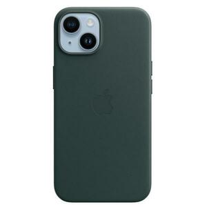 Protectie Spate Apple Leather pentru Apple iPhone 14 , Magsafe (Verde) imagine