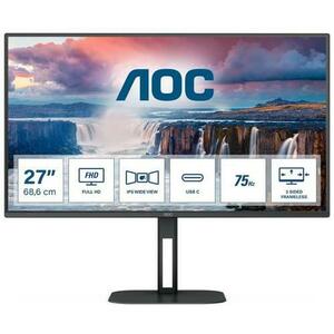 Monitor IPS LED AOC 27inch 27V5CE, Full HD (1920 x 1080), HDMI, AMD FreeSync, Boxe (Negru) imagine