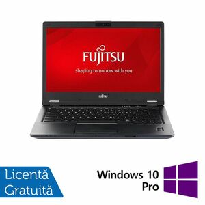 Laptop Refurbished Fujitsu Lifebook E548, Intel Core i5-7300U 2.60GHz, 8GB DDR4, 256GB SSD, Webcam, 14 Inch Full HD + Windows 10 Pro imagine