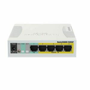 Switch Mikrotik RouterBoard 260GSP 1xSFP 5xLAN imagine