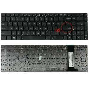 Tastatura Asus N56V layout US fara rama enter mic imagine