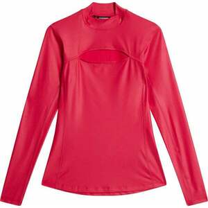 J.Lindeberg Sage Long Sleeve Womens Top Rose Red L Tricou polo imagine