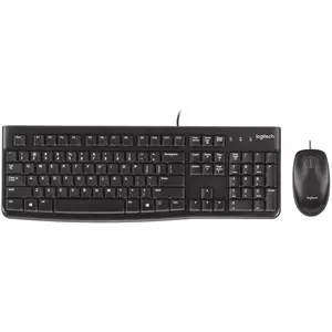 Kit tastatura si mouse Logitech MK120, Negru imagine