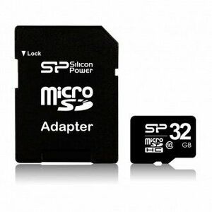 Card de memorie Silicon Power MicroSD 32GB cu Adaptor SDHC, Clasa 10 imagine