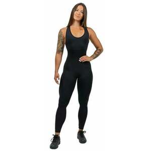 Nebbia One-Piece Workout Jumpsuit Gym Rat Black XS Fitness pantaloni imagine