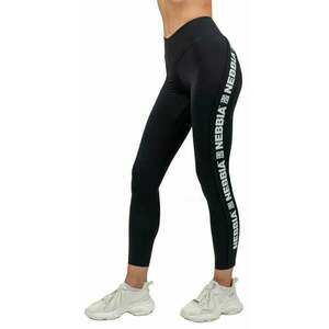 Nebbia High Waisted Side Stripe Leggings Iconic Black XS Fitness pantaloni imagine