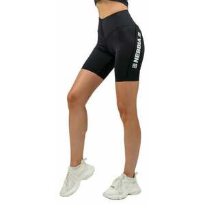 Nebbia High Waisted Biker Shorts Iconic Black M Fitness pantaloni imagine
