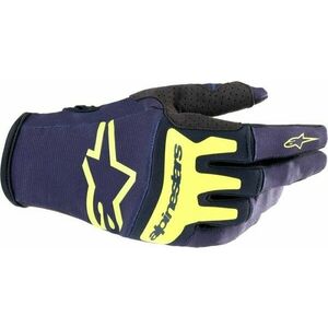 Alpinestars Techstar Gloves Night Navy/Yellow Fluorescent 2XL Mănuși de motocicletă imagine