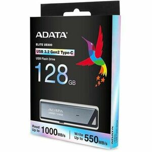 USB Flash Drive ADATA 128GB, UE800, USB Type-C, Black imagine