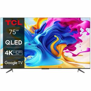 Televizor QLED TCL 75C645, 189 cm, Smart Google TV, 4K Ultra HD, Clasa G imagine