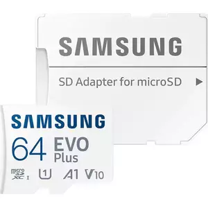 Card memorie Samsung MB-MC64KA/EU, Micro-SDXC, EVO Plus (2021), 64GB imagine