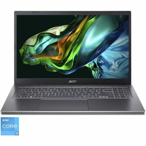 Laptop Acer Aspire 5 A515-58M cu procesor Intel® Core™ i3-1315U pana la 4.5 GHz, 15.6, Full HD, IPS, 8GB DDR5, 256GB SSD, Intel® UHD Graphics, No OS, Iron imagine