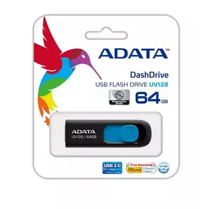 Flash Drive A-Data UV128 64GB USB 3.0 imagine