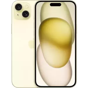 Telefon Mobil Apple iPhone 15 Plus 256GB Flash Nano SIM + eSIM 5G Yellow imagine