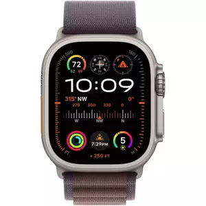 Smartwatch Apple Watch Ultra 2 GPS + Cellular 49mm Carcasa Titanium Bratara Indigo Alpine Medium imagine