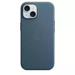 Husa de protectie Apple FineWoven cu MagSafe pentru iPhone 15 Pacific Blue imagine