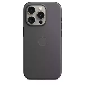 Husa de protectie Apple FineWoven cu MagSafe pentru iPhone 15 Pro Black imagine