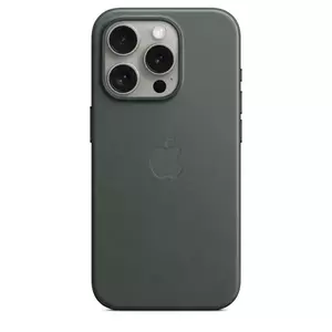 Husa de protectie Apple FineWoven cu MagSafe pentru iPhone 15 Pro Evergreen imagine