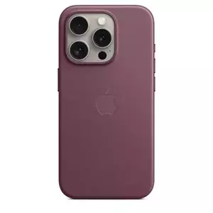 Husa de protectie Apple FineWoven cu MagSafe pentru iPhone 15 Pro Mulberry imagine