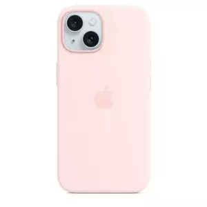 Husa de protectie Apple Silicone Case cu MagSafe pentru iPhone 15 Light Pink imagine