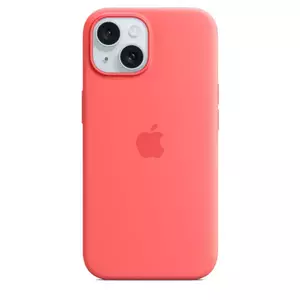 Husa de protectie Apple Silicone Case cu MagSafe pentru iPhone 15 Guava imagine