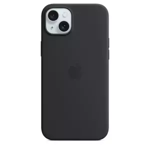 Husa de protectie Apple Silicone Case cu MagSafe pentru iPhone 15 Plus Black imagine