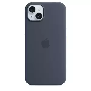 Husa de protectie Apple Silicone Case cu MagSafe pentru iPhone 15 Plus Storm Blue imagine