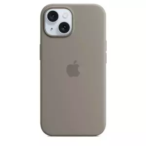 Husa de protectie Apple Silicone Case cu MagSafe pentru iPhone 15 Clay imagine
