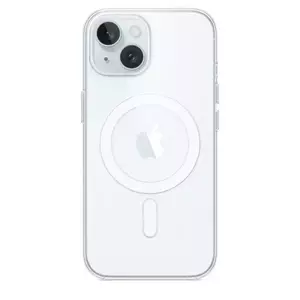 Husa de protectie Apple Clear Case cu MagSafe pentru iPhone 15 imagine