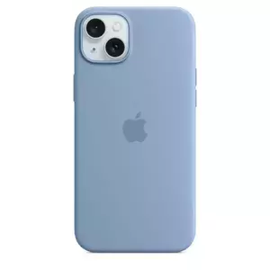 Husa de protectie Apple Silicone Case cu MagSafe pentru iPhone 15 Plus Winter Blue imagine