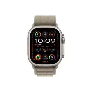 Smartwatch Apple Watch Ultra 2 GPS + Cellular 49mm Carcasa Titanium Bratara Olive Alpine Large imagine