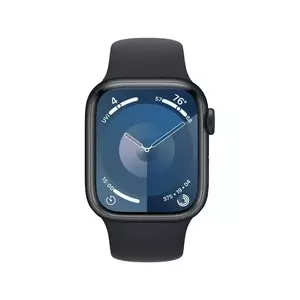 Apple Watch 9, GPS, Carcasa Midnight Aluminium 41mm, Midnight Sport Loop imagine